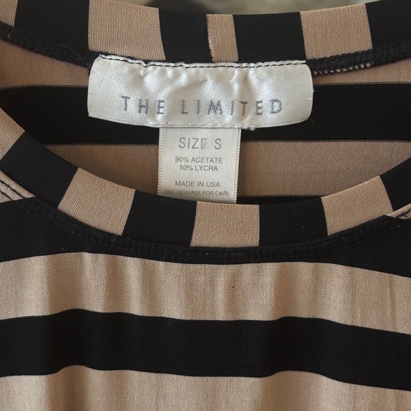 Vintage The Limited 1990s Black Tan Long Sleeve Top - Picture 2 of 13